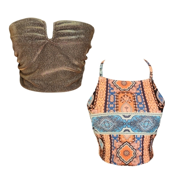 Shein- 2 Crop Tops - Picture 1 of 8